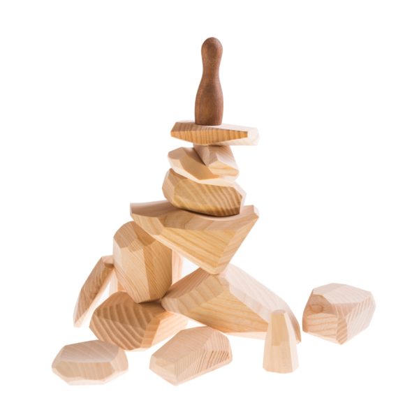 dřevěné hračky balanční kameny